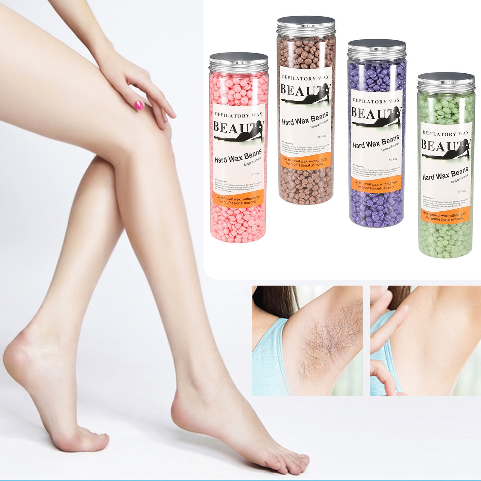 ZHELIYO Hard Wax Beads Hard Wax Beads for Hair Removal Brazilian Wax